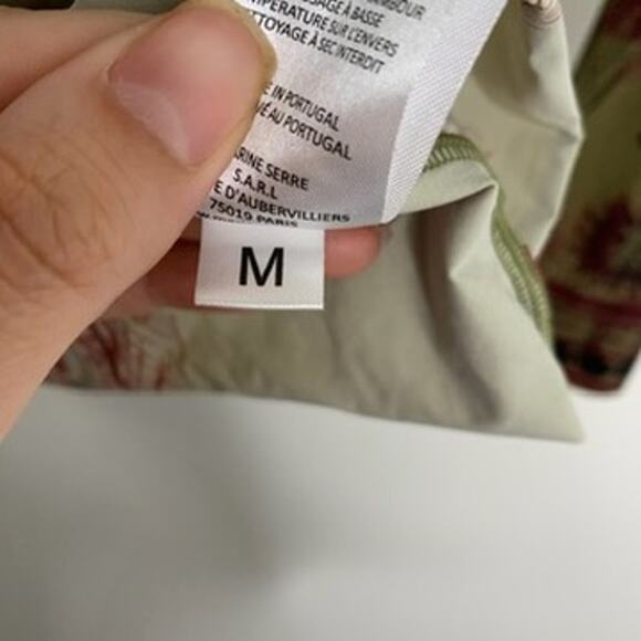 Marine Serre Green Geotic Tattoo Turtleneck Longsleeve Top Womens Medium - Picture 10 of 12